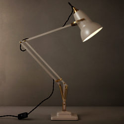 Anglepoise Original 1227 Brass Desk Lamp Light Taupe